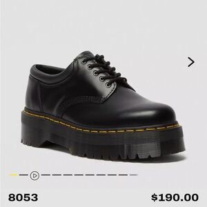 Dr Martens 8053 Quad Smooth Platform Derby (Women)